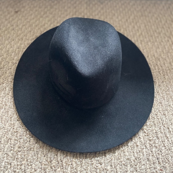 Janessa Leone Wool Fedora- Size Medium - Picture 3 of 5